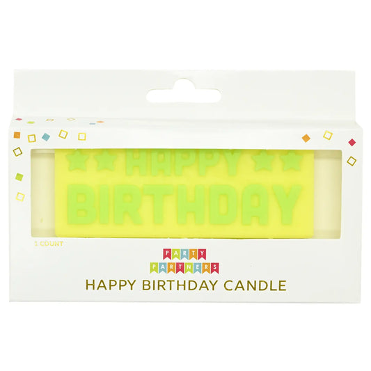 Block Candle Set - Birthday Green