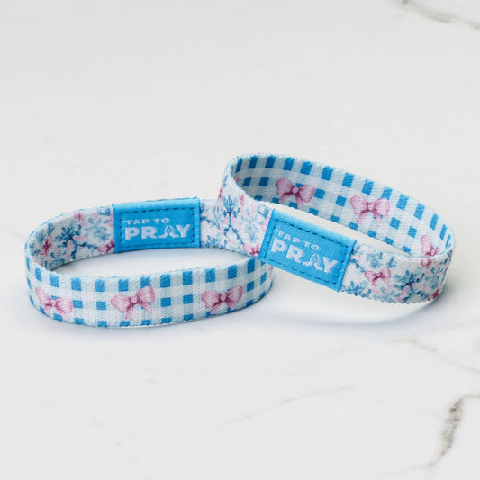 Tap To Pray® Wristband – Blue Belle