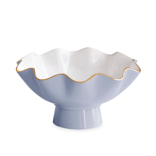 Carola Small Pedestal - Periwinkle & White