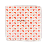 Hearts Scalloped Beverage Napkins