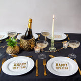 Gold Happy New Year Beverage Napkins