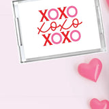 XOXO Valentine's Day Acrylic Serving Tray - Small