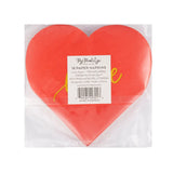 Foil Red Love Heart Beverage Napkins