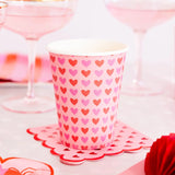 Scalloped Hearts Beverage Napkins