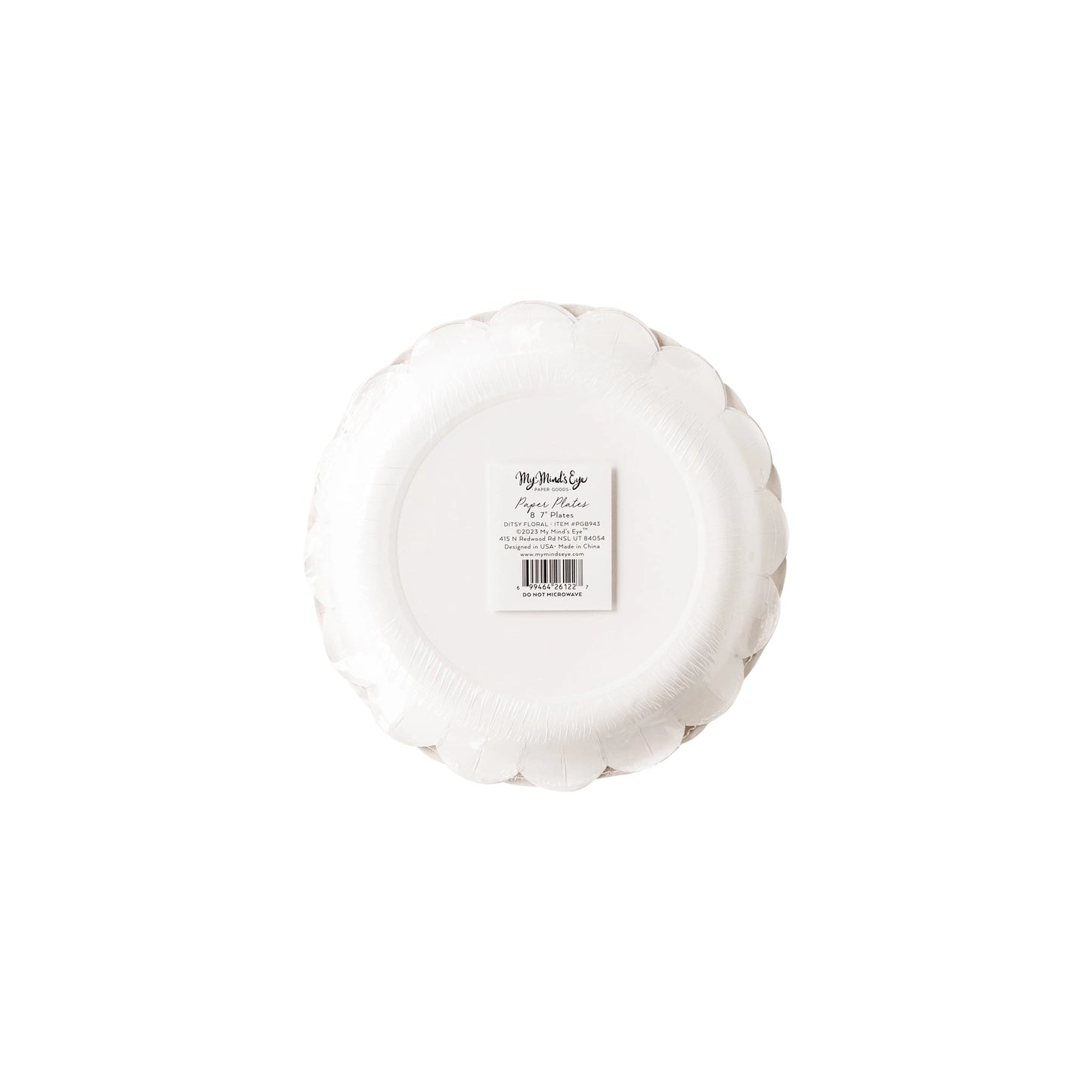 Ditsy Floral Round Scalloped Side Plates