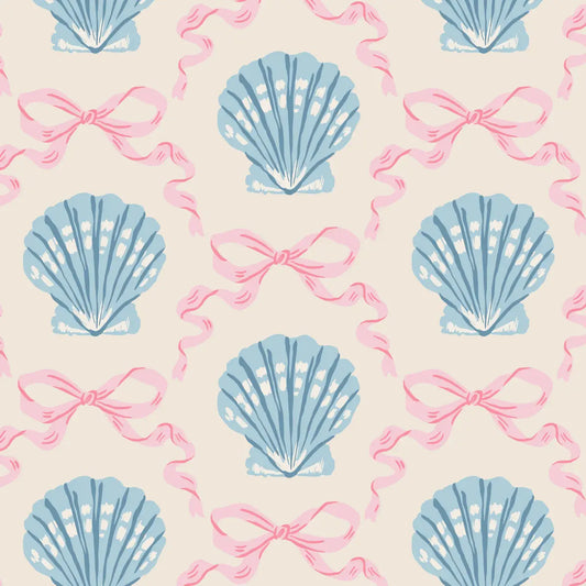 Bow Seashell Beach Beverage Napkins