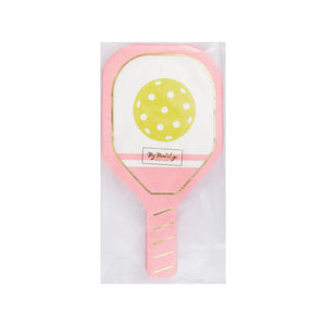 Pink Pickleball Paddle Diecut Napkins