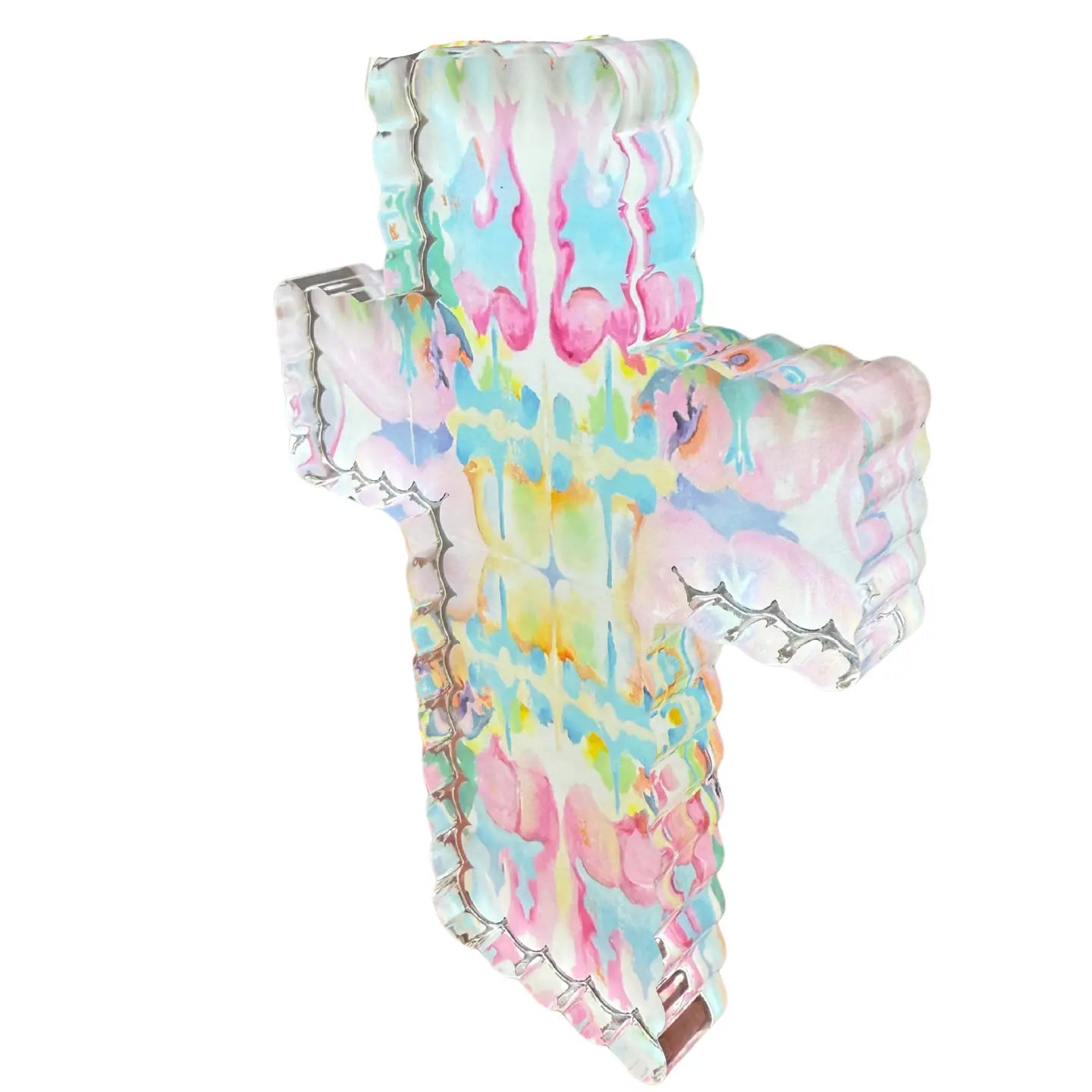Kaleidoscope Cross Acrylic Shelfie - Small