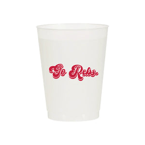 Go Rebs Retro Script Frost Flex Cups