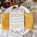 Brown Asiatic Pheasants Table Cards