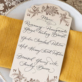 Brown Asiatic Pheasants Table Cards