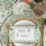 Green Regal Peacock Table Cards