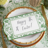 Green Regal Peacock Table Cards