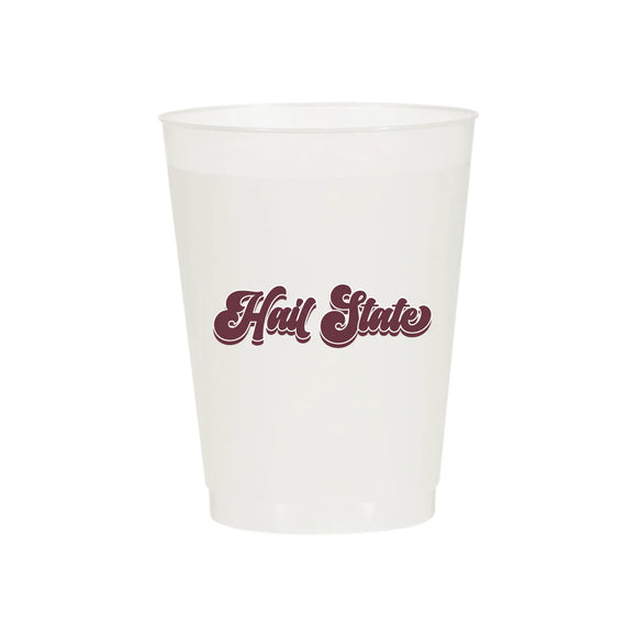 Hail State Retro Script Frost Flex Cups