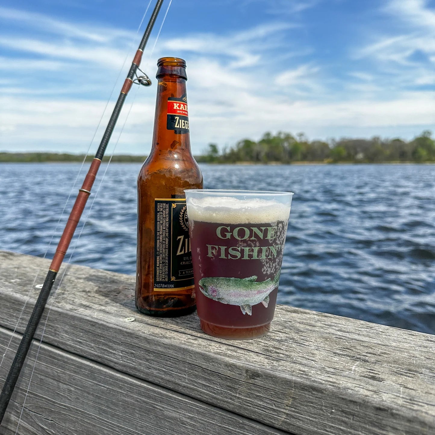 Gone Fishing Shatterproof Cups