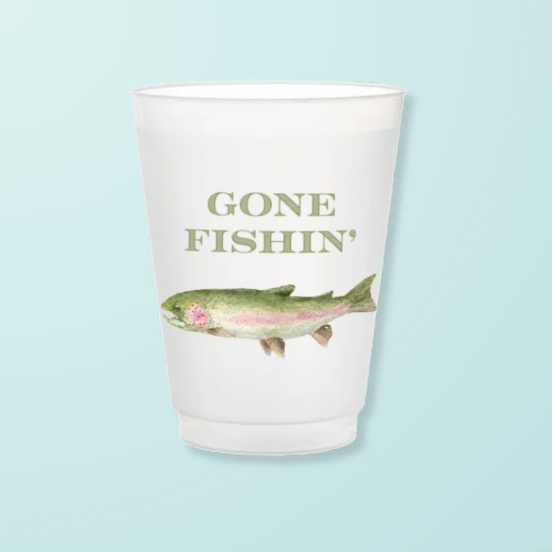 Gone Fishing Shatterproof Cups