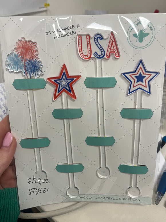 USA Acrylic Stir Sticks Combo