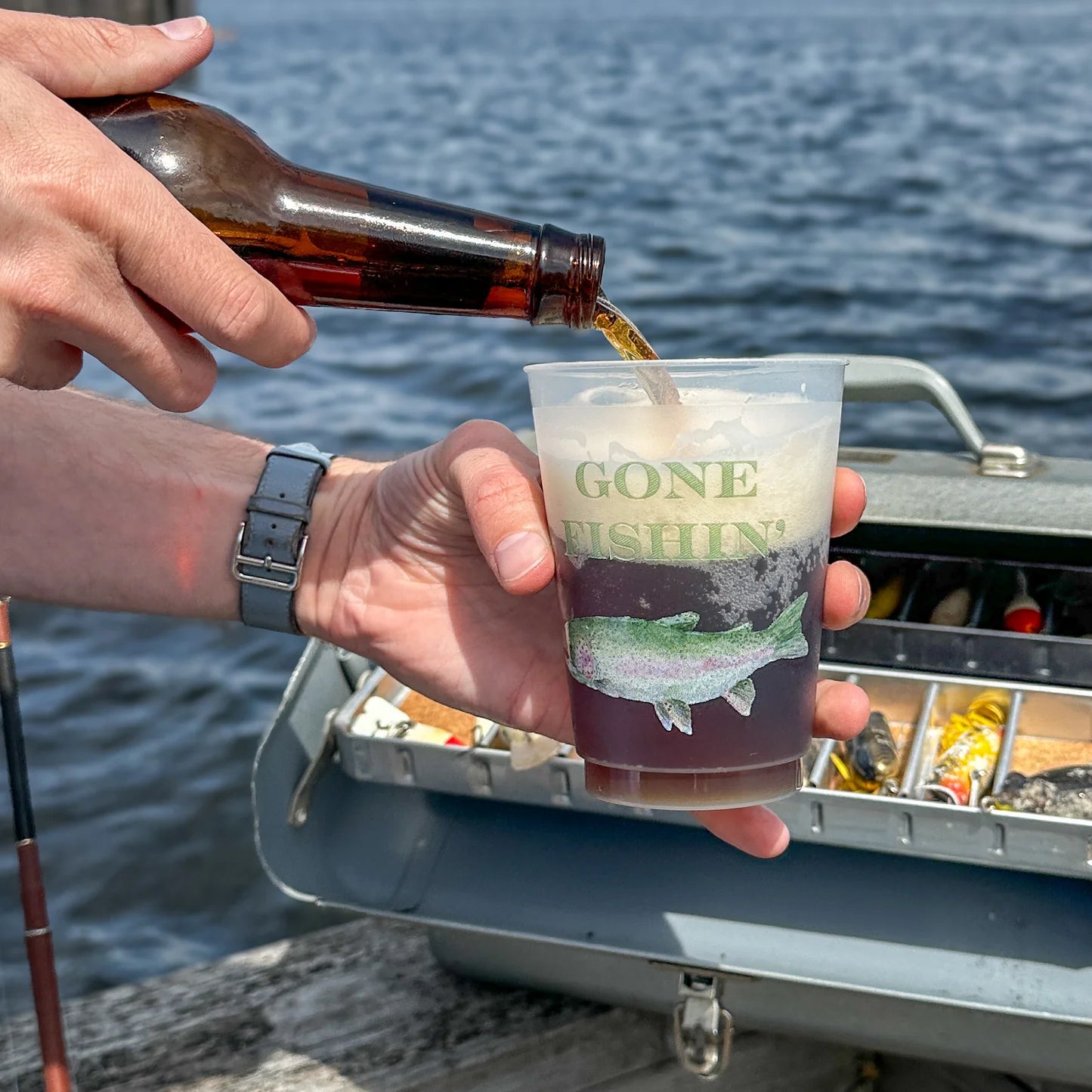 Gone Fishing Shatterproof Cups
