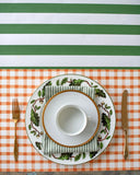 Dark Green Classic Stripe Table Runner