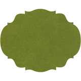 Green Diecut French Frame Placemats