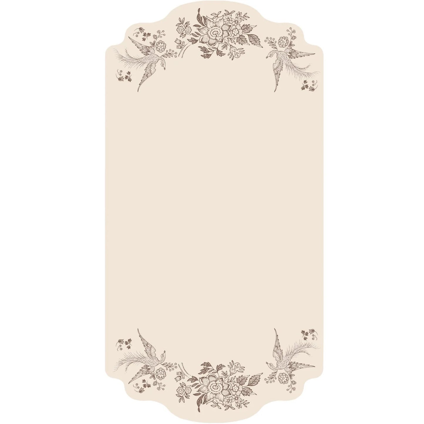 Brown Asiatic Pheasants Table Cards
