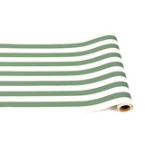 Dark Green Classic Stripe Table Runner