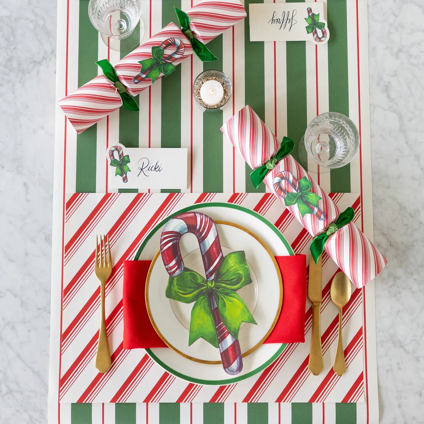 Peppermint Stripe Placemats