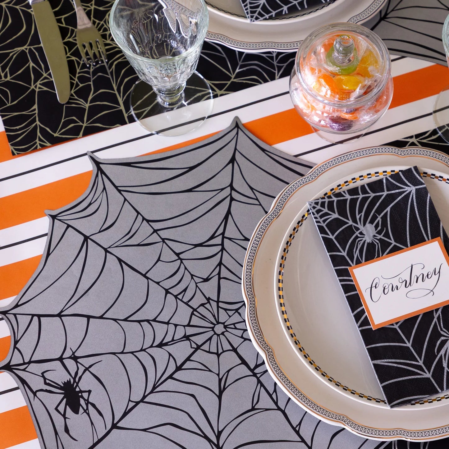 Diecut Spiderweb Placemats