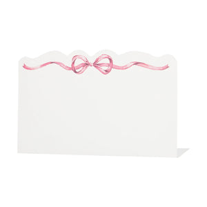 Pink Bow Place Cards