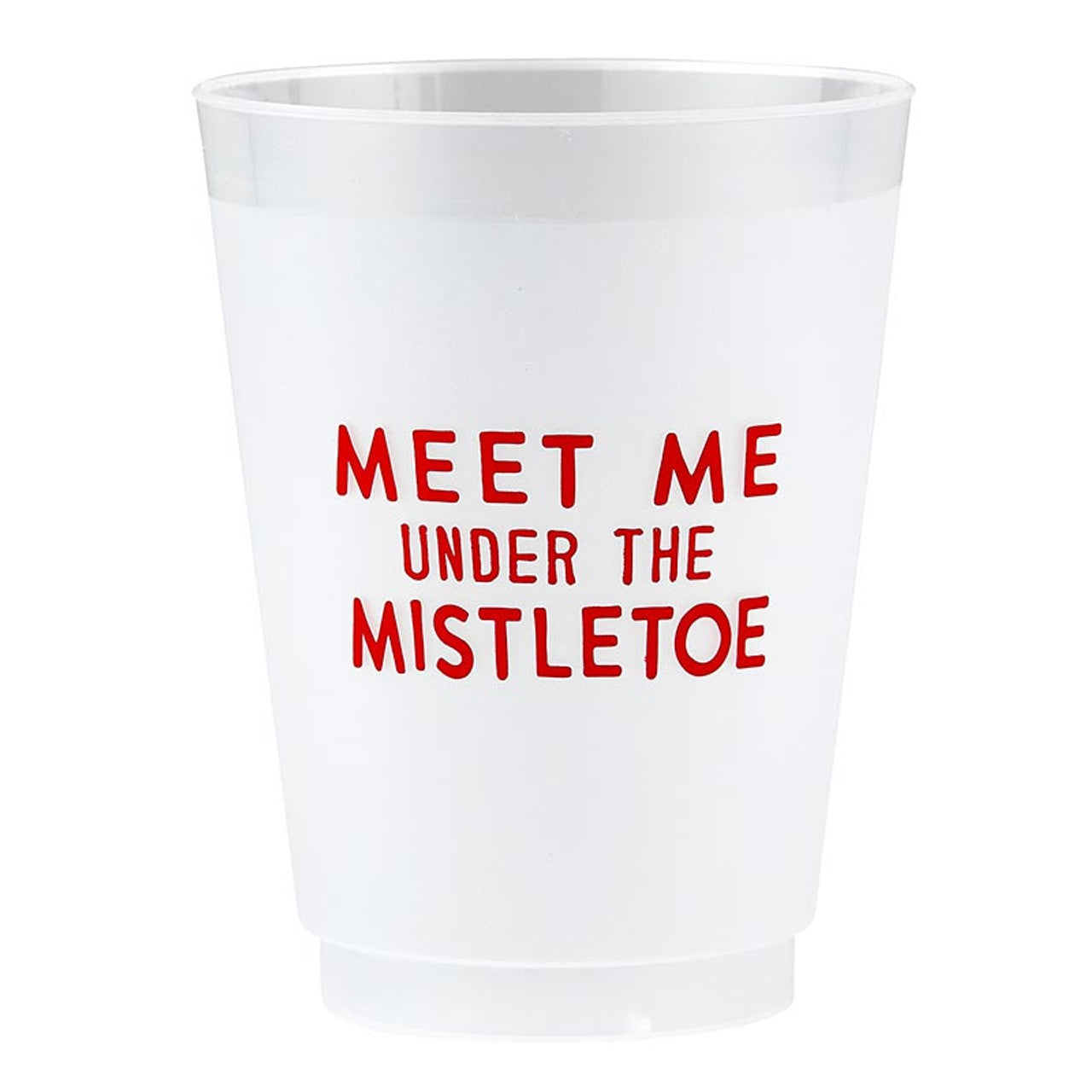 Meet Me Under The Mistletoe Frosted Cups