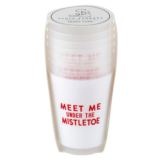 Meet Me Under The Mistletoe Frosted Cups