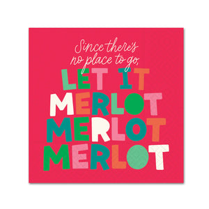 Let It Merlot Beverage Napkins