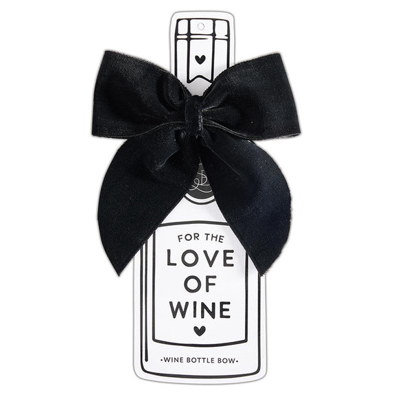 Wine Bottle Bow - Black