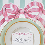 Pink Bow Diecut Placemats