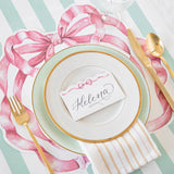 Pink Bow Diecut Placemats