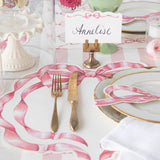 Pink Bow Place Cards