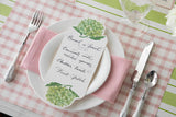 Pink Painted Check Placemats