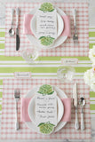 Pink Painted Check Placemats