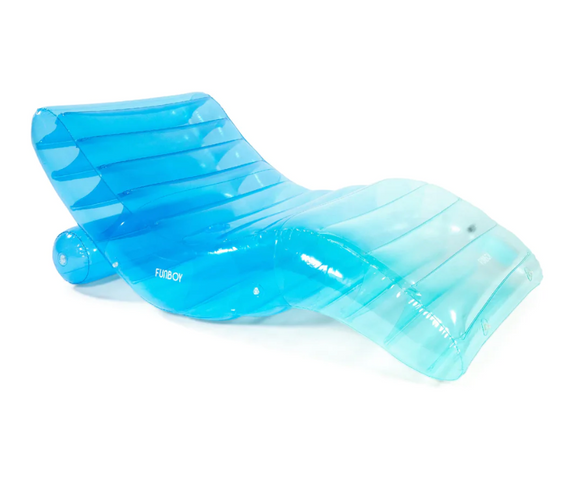 Clear Blue Chaise Lounger