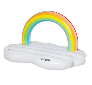 Inflatable Rainbow Daybed Pool Raft & Float