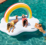 Inflatable Rainbow Daybed Pool Raft & Float