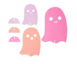 Acrylic 3D Ghosts - Pink/Peach/Purple