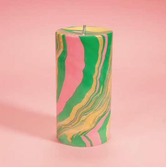 Colorful Pillar Candle
