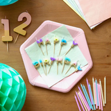 Pastel Color Happy Birthday Candles