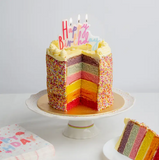 Pastel Happy Birthday Candle Cake Topper