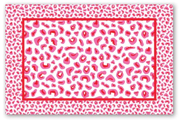 Leopard Mix Red Placemats