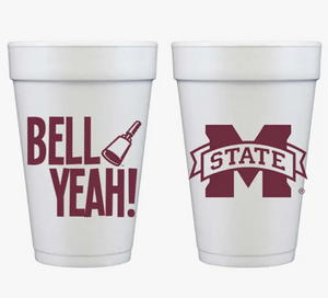 Bell Yeah Mississippi State Styrofoam Cups