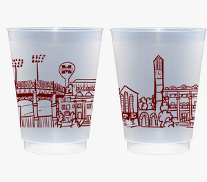 Mississippi State Skyline Shatterproof Cups