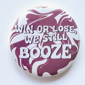 Booze Button - Maroon