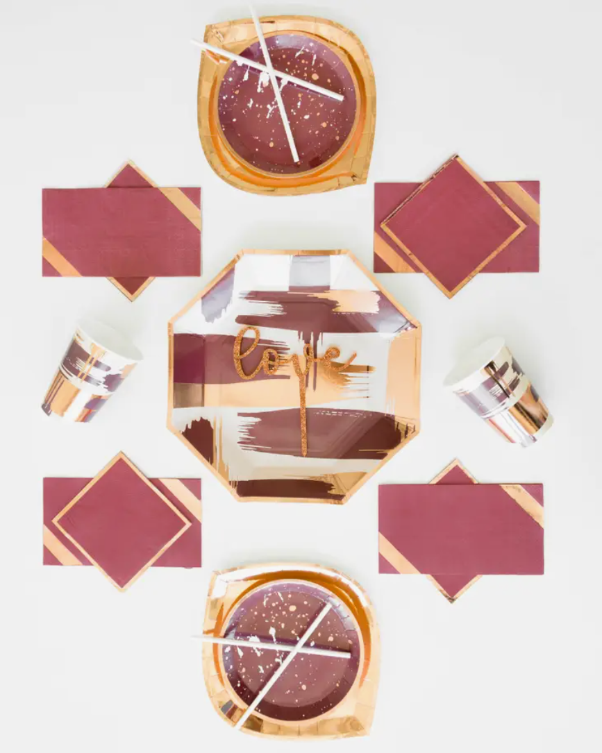 Mauve-elous Beverage Napkins